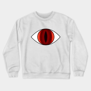 Eyeball Slit Red Crewneck Sweatshirt